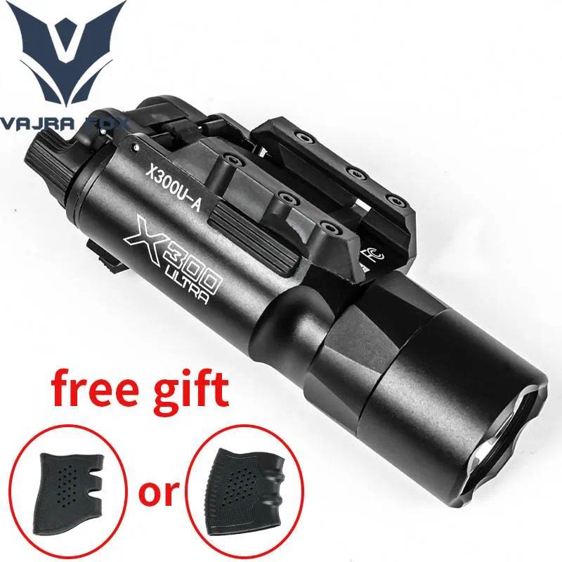 Tactical Gear X300 X300U LED Flashlight G17 G18 G19 Pistol Hanging Hunting Scout Light Airsofty Equi
