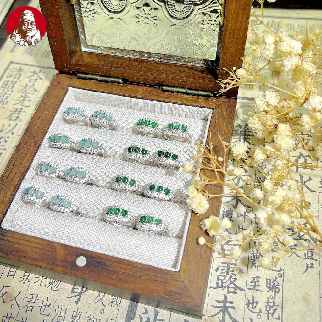 Anting-anting hijau batu giok air biru alami, anting-anting wanita zirkon bertatahkan, model busana