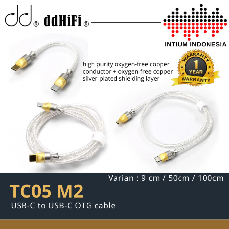 ddHIFI TC05 M2 / TC-05 M2 / TC 05 M2 USB-C to USB-C USB OTG Cable
