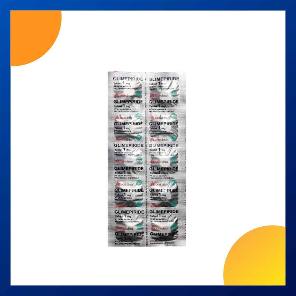 GLIMEPIRIDE GENERIK DEXA 1 MG 1 STRIP @ 10 TABLET