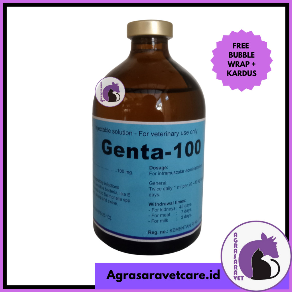 Genta-100 injeksi 100 ml     Berkualitas