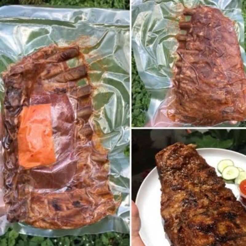 Pork RiBS BBQ Bumbu Bali/ Iga Babi Premium +bumbu / premium pork ribs     Berkualitas