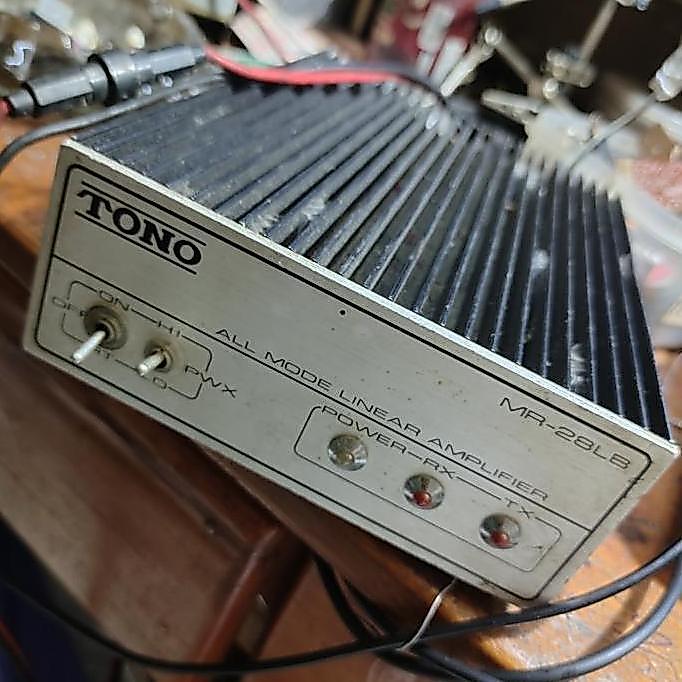 BEKAS LINEAR RF AMPLIFIER TONO MR-28LB BOSTER BOOSTER BOSSTER HF RADIO CB HD27