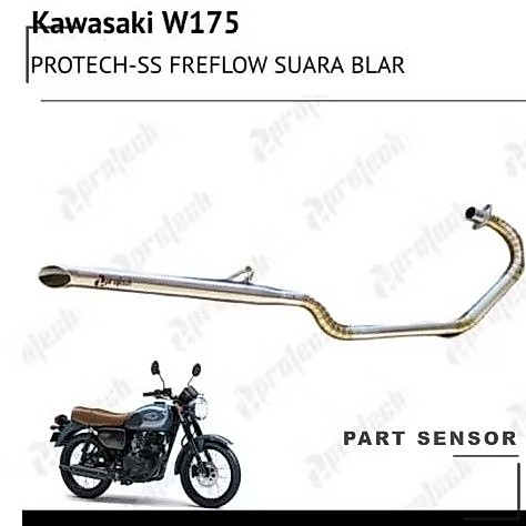 Kawasaki W175 — Silencer Freeflow · Silver — foto 4