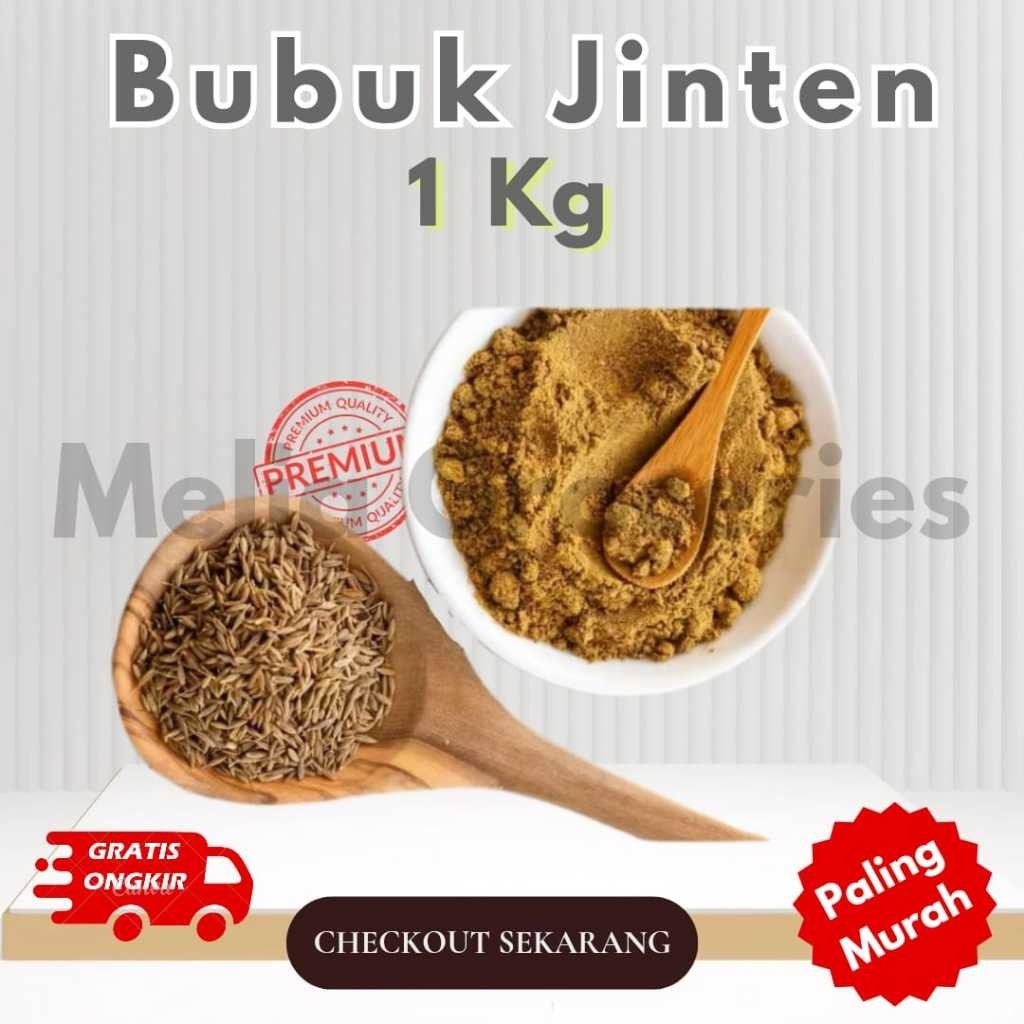 Bubuk Jinten 1kg Bubuk Asli 100% Kualitas Premium Rempah Jinten 1 kilogram Bumbu Dapur