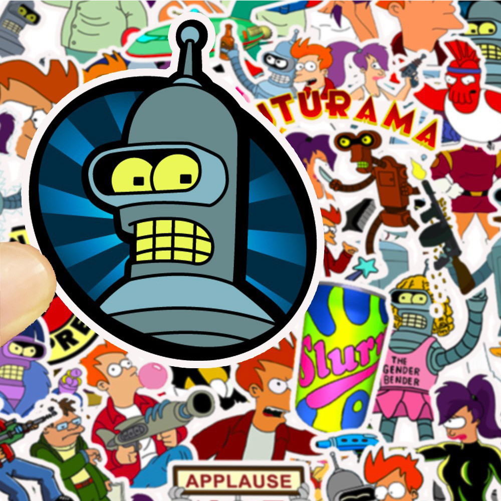 

10/30/50pcs American Animation Futurama Stickers Cool Anime Cartoon Graffiti Sticker Decal for Kids Toy Phone Suitcase Scrapbook