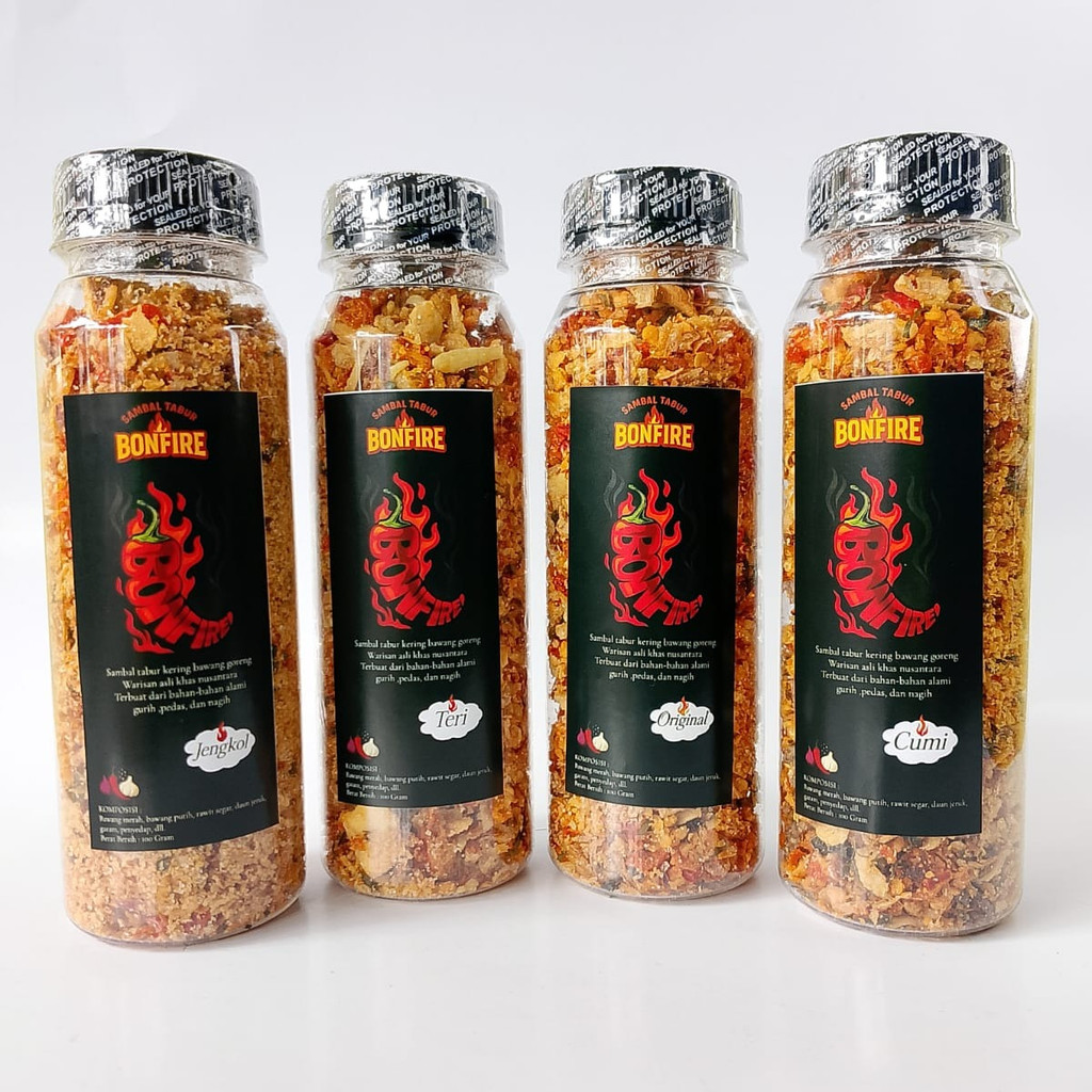 

BONFIRE Sambel Tabur Sambal Awur Daun Jeruk Sambal Instant 100g Siap Saji