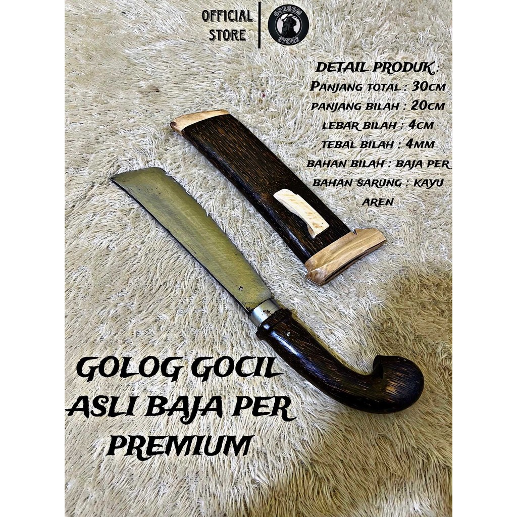 GJ GOLOK kecil untuk belah kelapa dan cacah tulang hewan GOLOK serbaguna bahan baja per asli cibatu