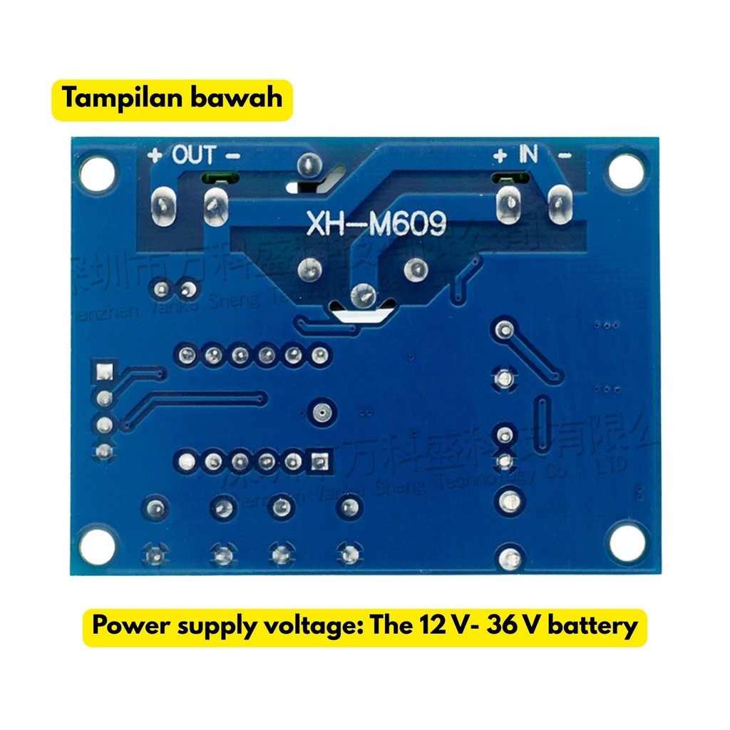 PRODUK BARU Control Module Low Voltage Disconnect Baterai Battery Charging M604 M609 XH-M604 XH-M609