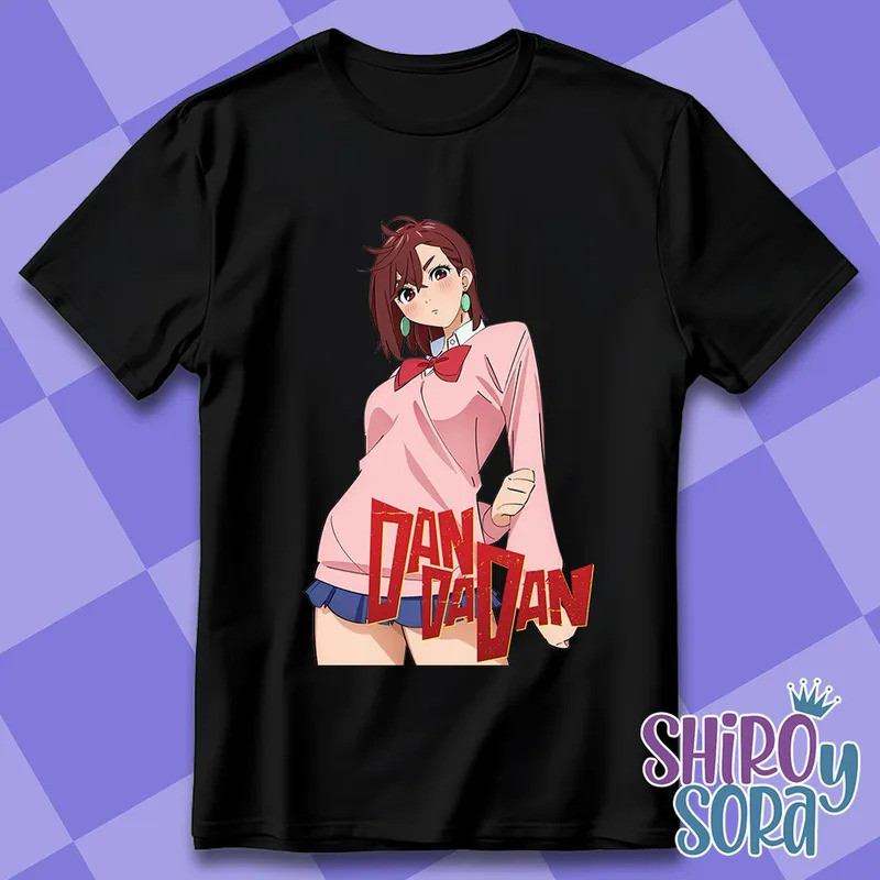 Kaos Momo Ayase Okarun Dandadan Hadiah Kaos Anime Horor Hadiah Kaos