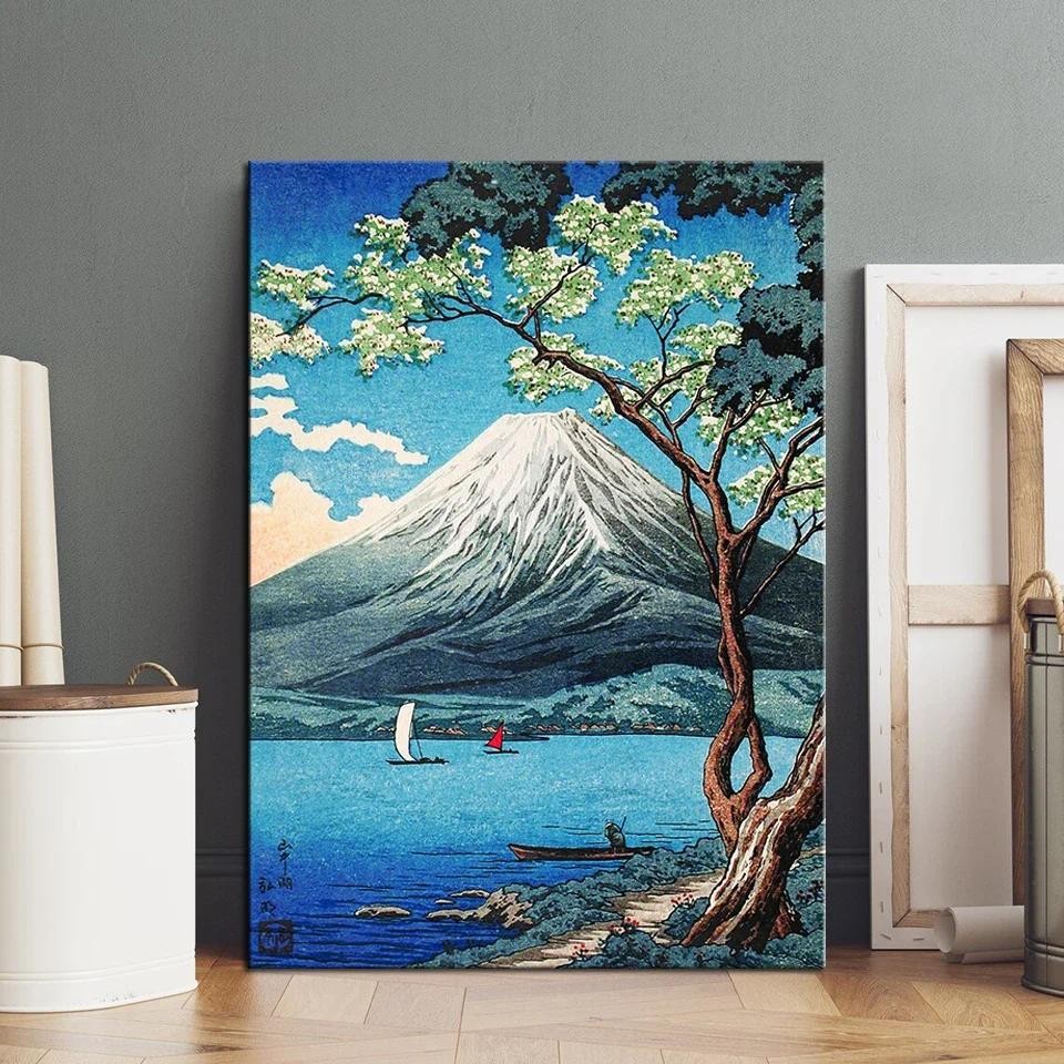 

Mount Fuji Poster Wall Decor Canvas Art Silk Prints Picture For Cafe Dormitory Room Home Decoration Painting