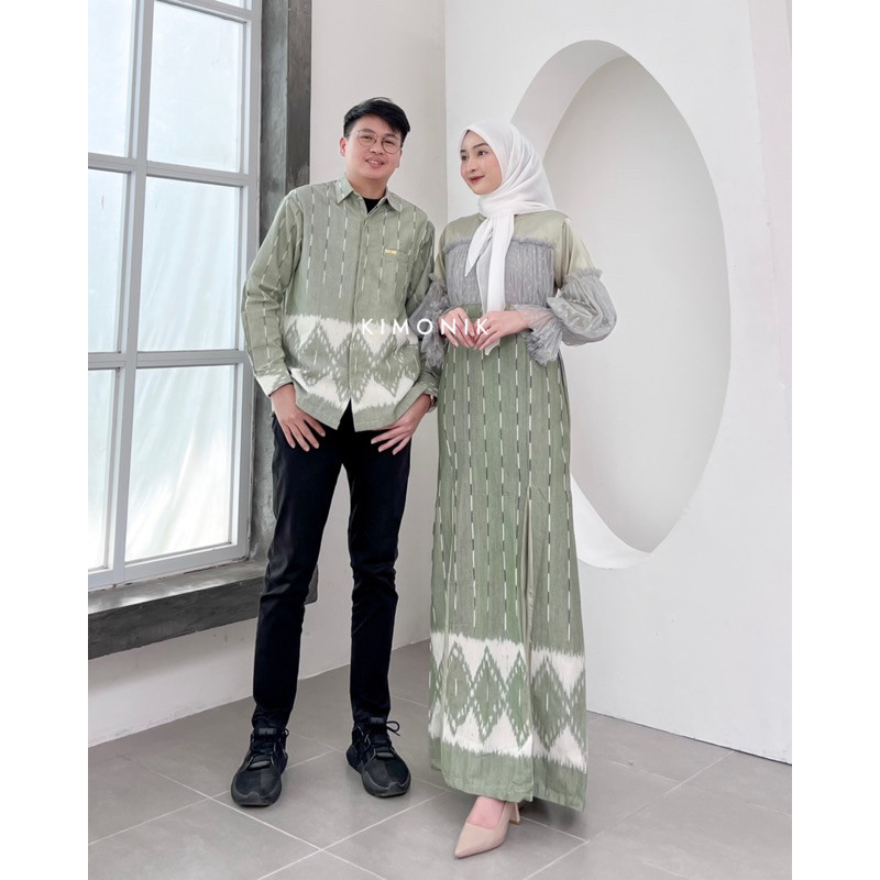 KIMONIK BAJU TENUN RAHAYU SAGE COUPLE