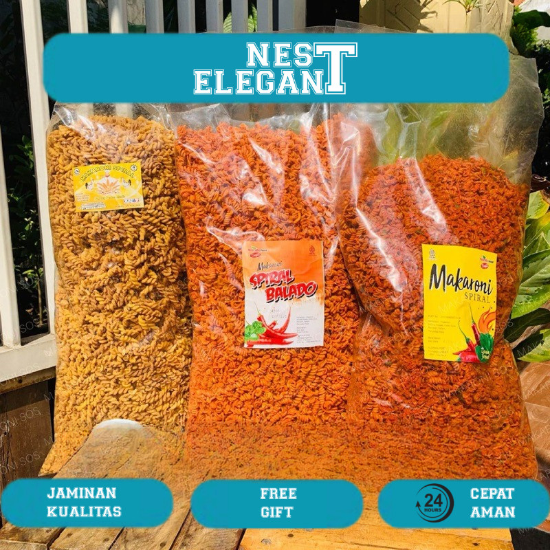

Aneka Makaroni Spiral 3 Rasa 1kg Makaroni Ulir 1kg Jagung | Balado | Pedas Daun Jeruk