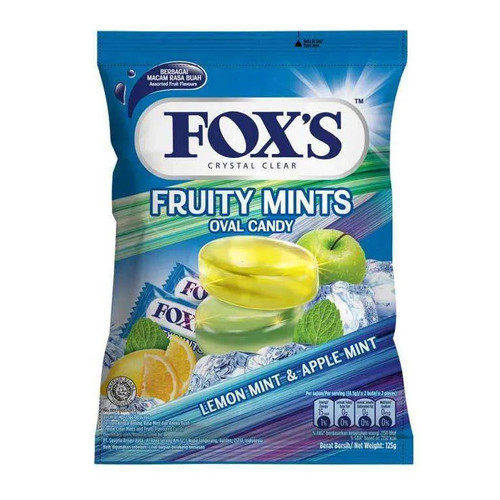

FOX'S CRYSTAL CLEAR FRUITY MINTS 125 GR