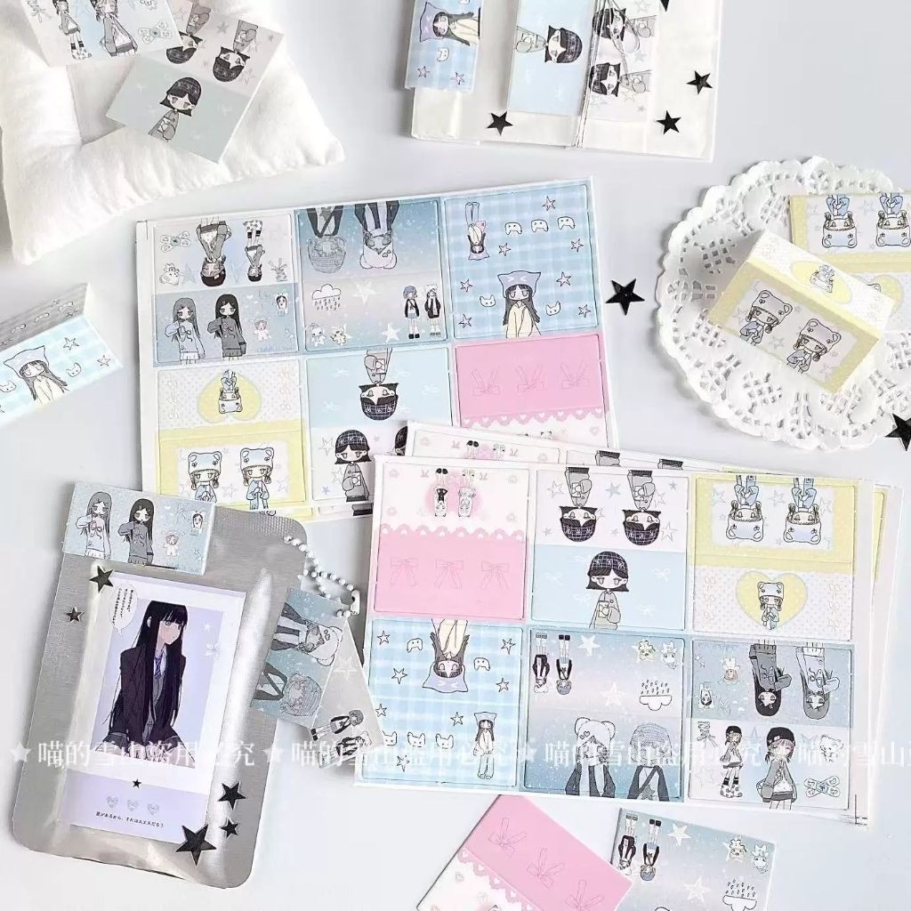 

[HT18]Hang Tag Alas Packing Photocard Kartu mini gadis kecil asli Korea, kepala kartu lucu, buku panduan bahan kartu, kemasan segel stiker, kartu budaya dan kreatif