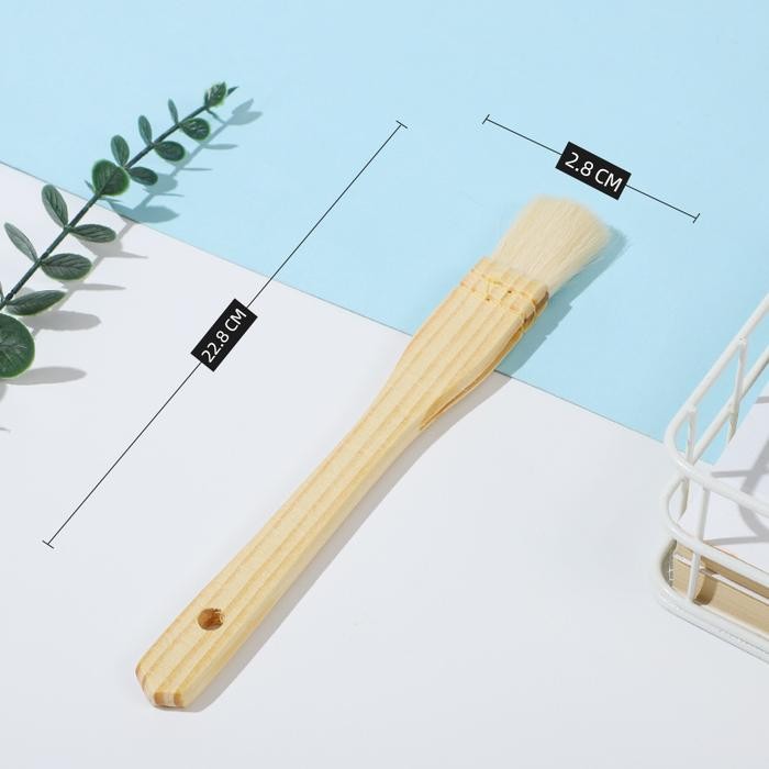 

22.8cm Kuas Roti Oles Kuas Kue Bulu Halus Pastry Cooking Brush Kuas Mentega - S