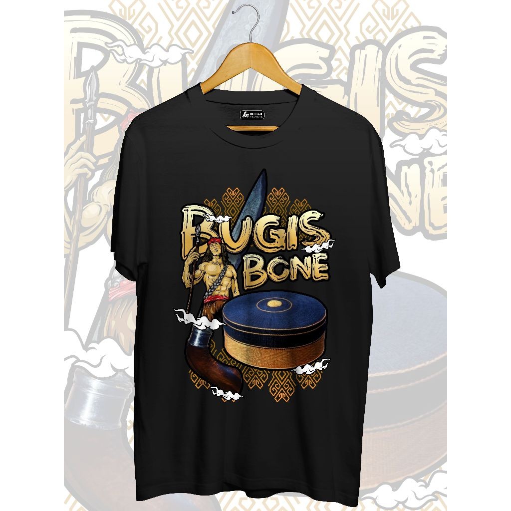 KAOS BUGIS BONE COTTON COMBED