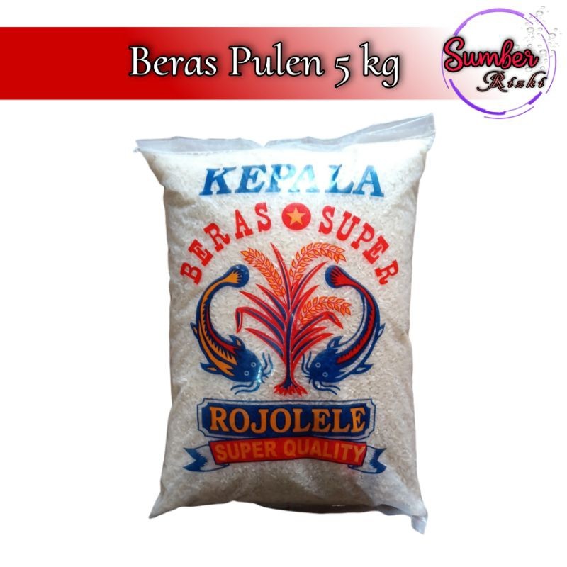 

Beras Premium 5kg (6.6 Liter) PULEN Enak Rojolele