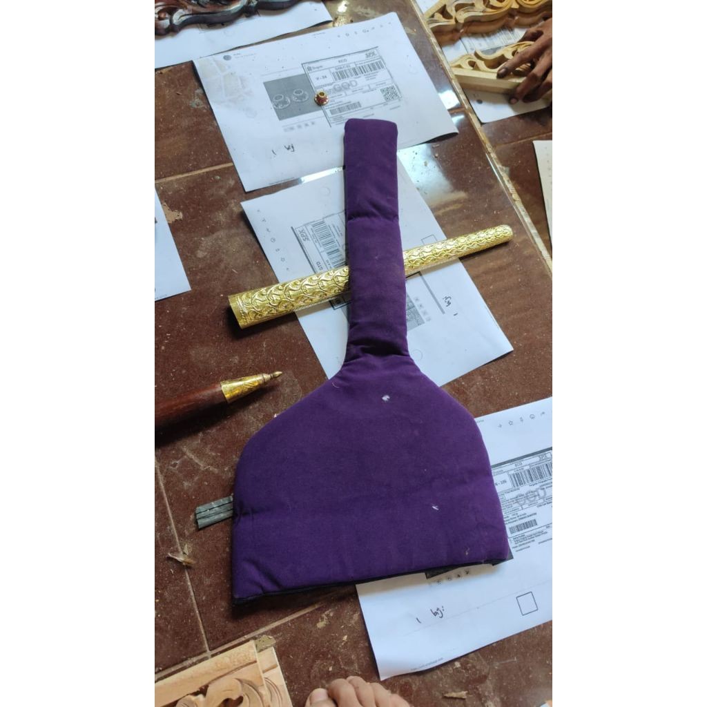 Singkep keris beludru ungu mewah garap Alus  fit for ladrang alusan