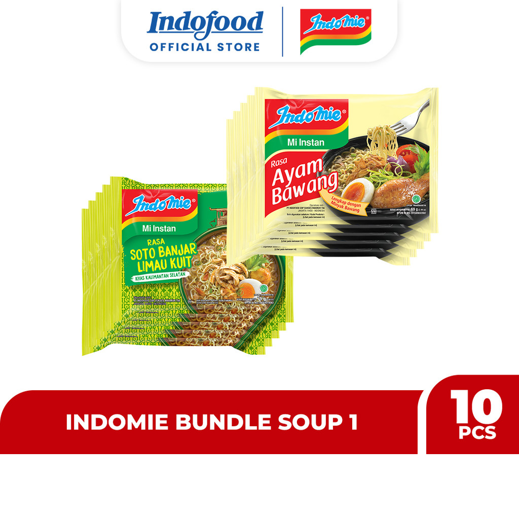 

Indomie Bundle Soup 1 isi 10 Pcs