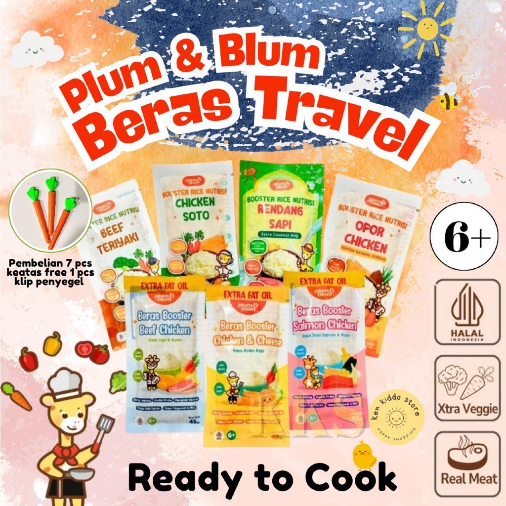 BERAS BB BOOSTER | BERAS PLUM AND BLUM TRAVEL | BERAS MPASI NUTRISI LENGKAP | BERAS BB BOOSTER BAYI 