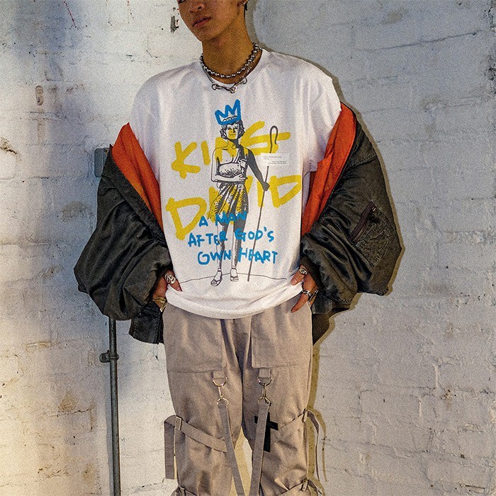 Yezzo King David Fear Not Tee S/S White Tshirt