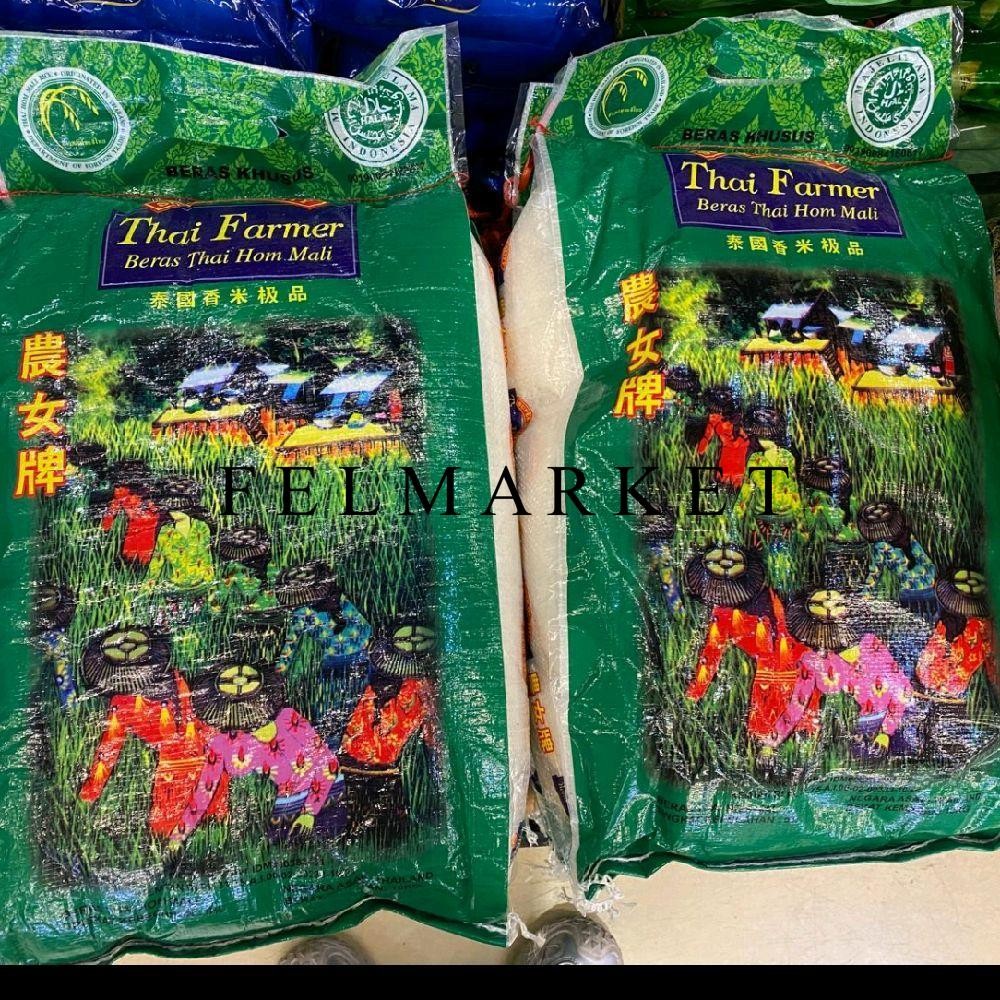 

Beras Thai Farmer Beras Khusus / Beras Thai Hom Mali / Beras Thailand / 10 kg