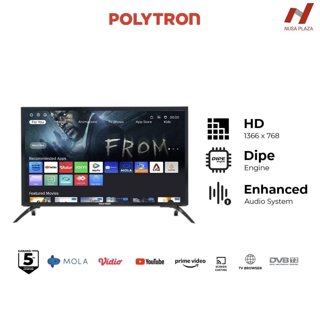 TV POLYTRON 43 Inch SMART DIGITAL PLD-43CV1569 MDN