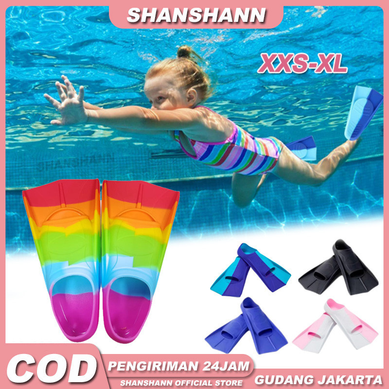 Ready Stock XXS-XL Kaki Katak Silicone Fin Renang Diving Sepatu Kaki Katak Fin Diving Renang Snorkel