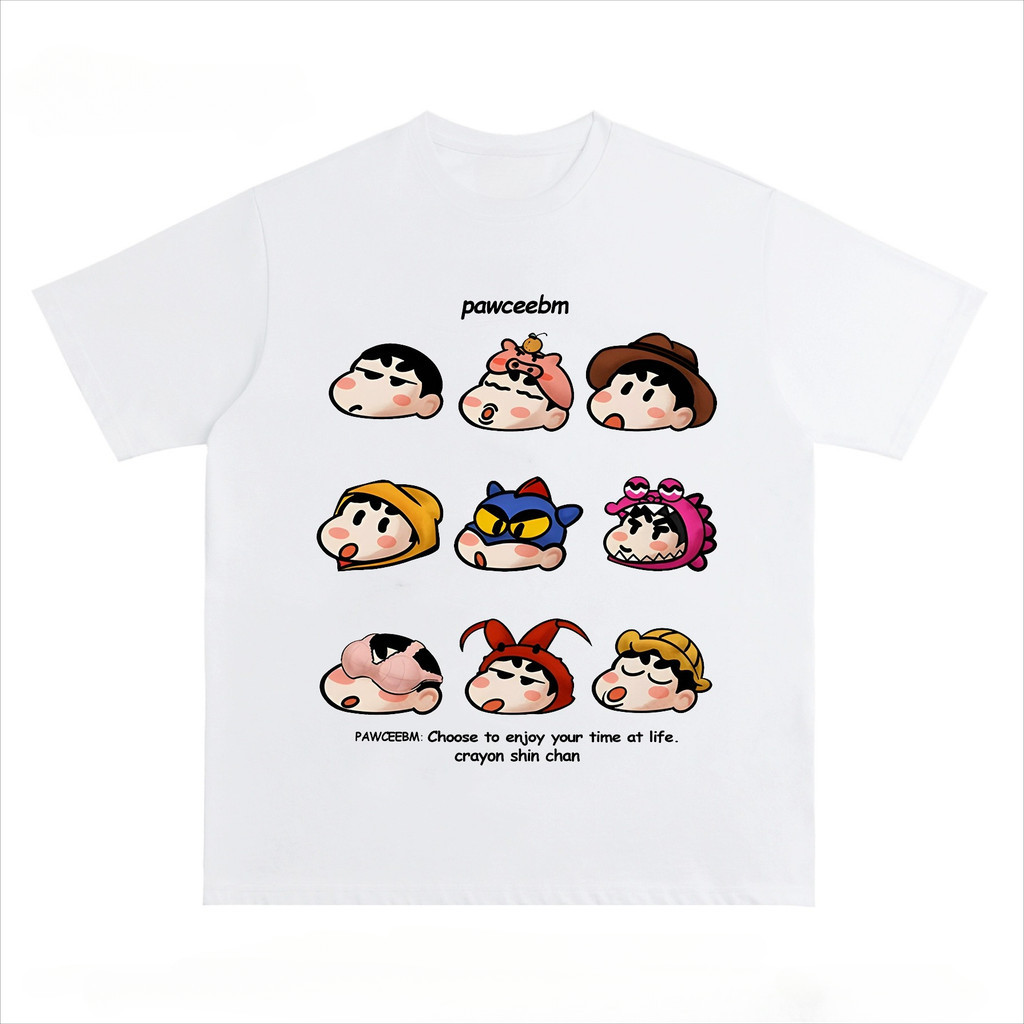 Mirage T-shirt Oversize Crayon Shin-chan Cartoon | Lengan Pendek Baju Kaos Oversize Wanita Baju | Ko
