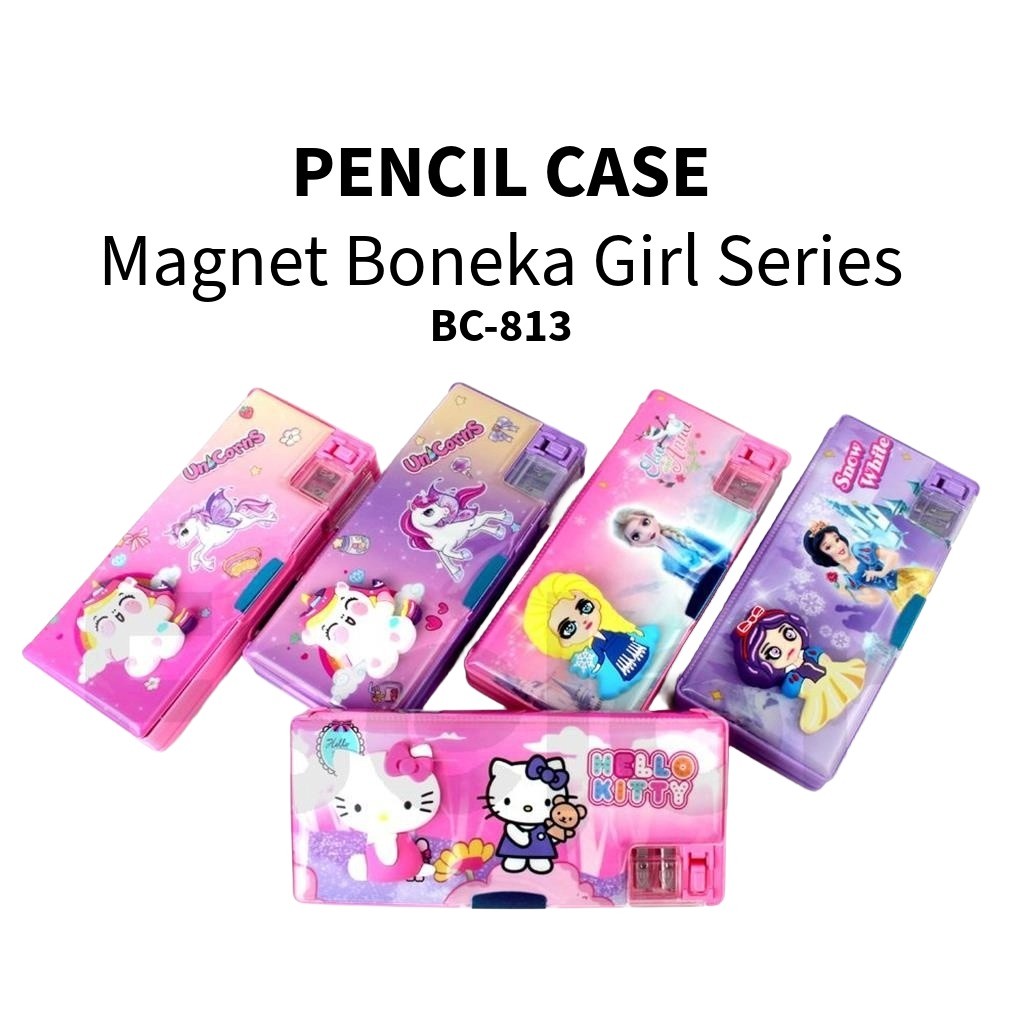 

❤️️Kotak Pensil Magnet Boneka GIRL SERIES BC-810/813 / Tempat Pensil❤️️