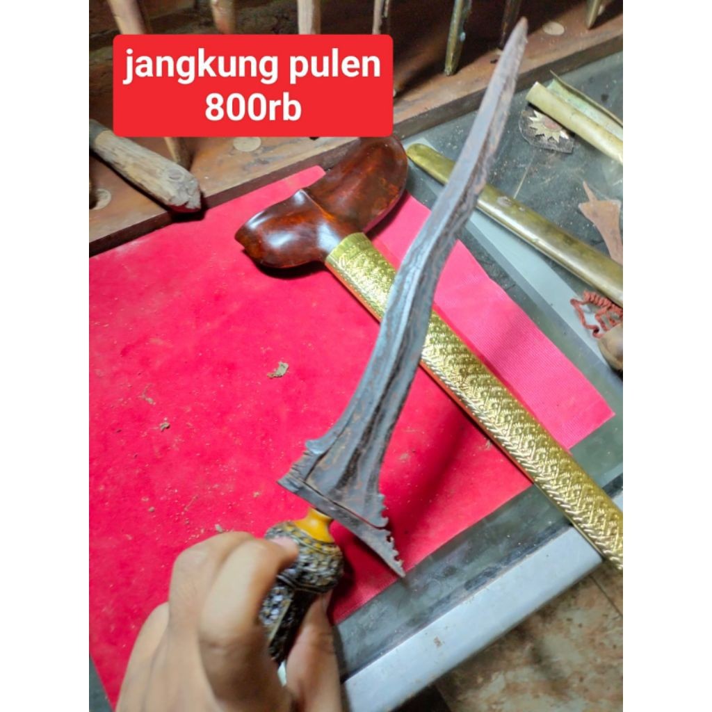 Keris Jangkung Pulen Termurah Sepuh Majapahit Warangka Ladrang