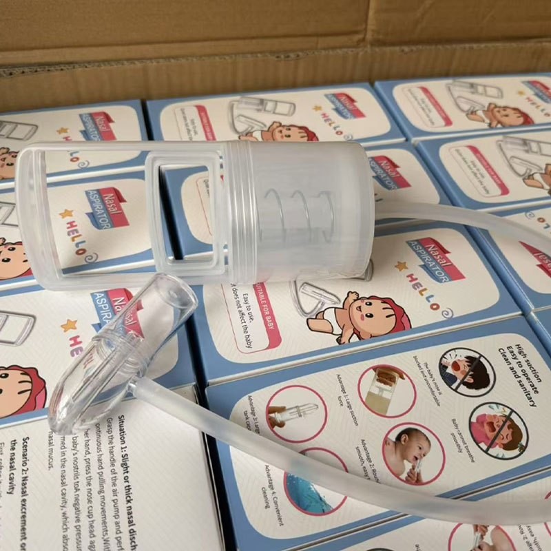 Manual nasal aspirator, Tarik keluar perangkat hisap hidung bayi baru lahir manual pembersihan tekan