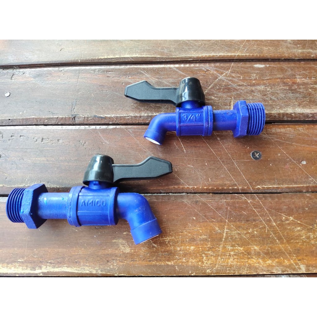 Kran air plastik/Kran Amico Kuat 3/4 PVC Berkualitas