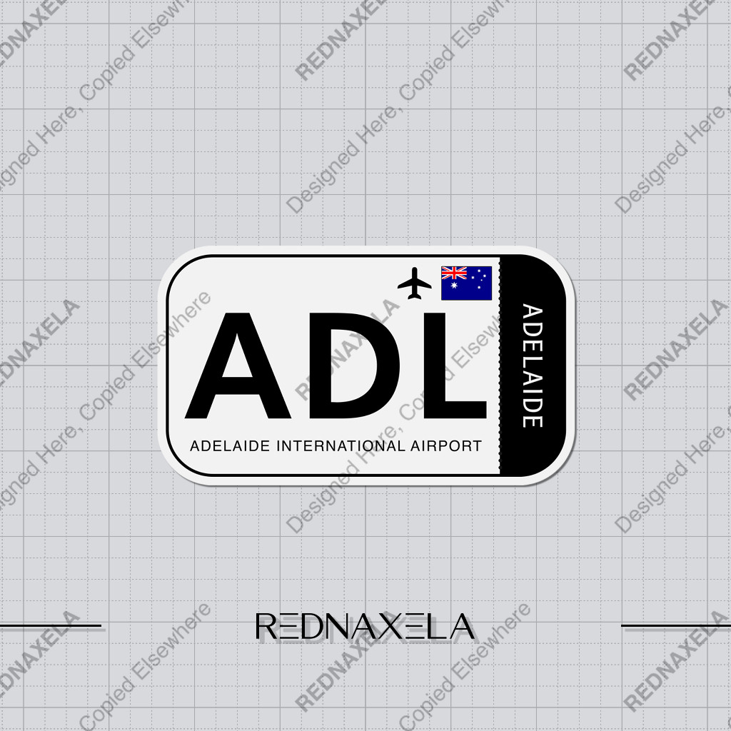 

Stiker Vinyl Adelaide International Airport Code ADL Sign Sticker