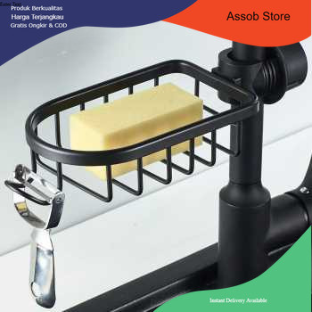 Gantungan Wastafel Cuci Piring Kamar Mandi Gantung Rak Kran Alumunium - Assob Store
