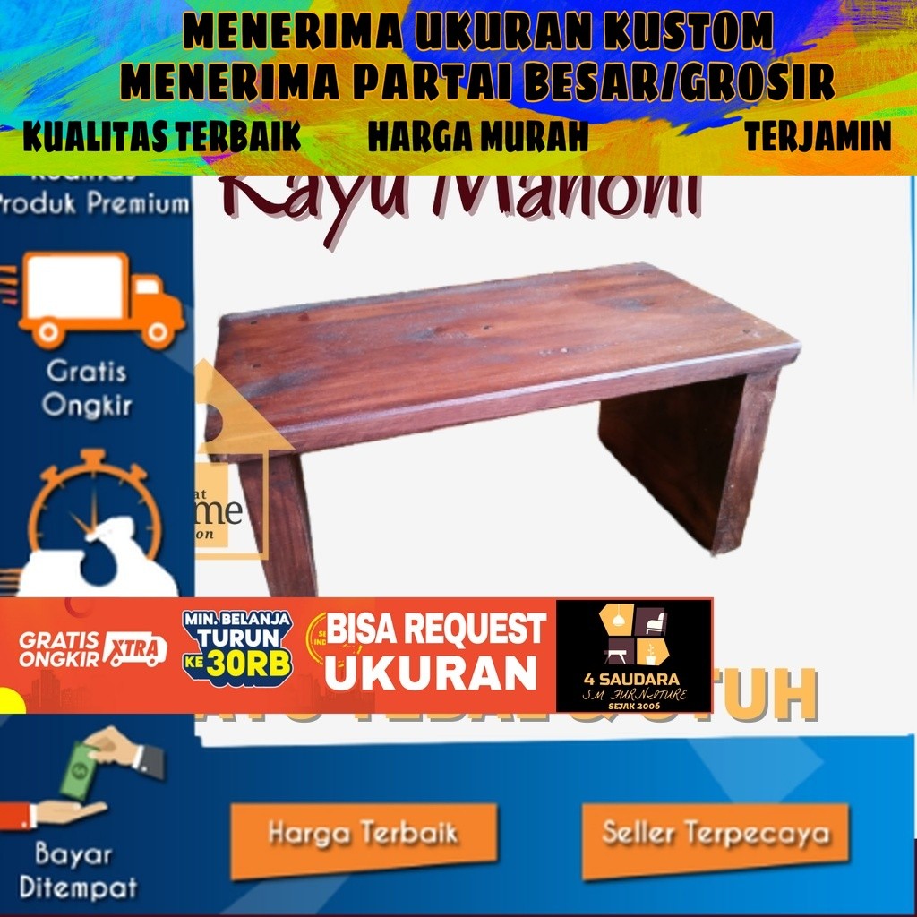 Promo Dingklik Kursi Jongkok Dingklik Kayu Jengkok Kayu Besar Jongkok Kayu Dingklik Kayu Bangku Kayu