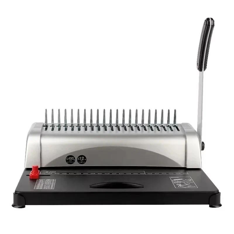 Rubber ring clip binding machine Comb type contract bidding document A3A4 paper document voucher bin