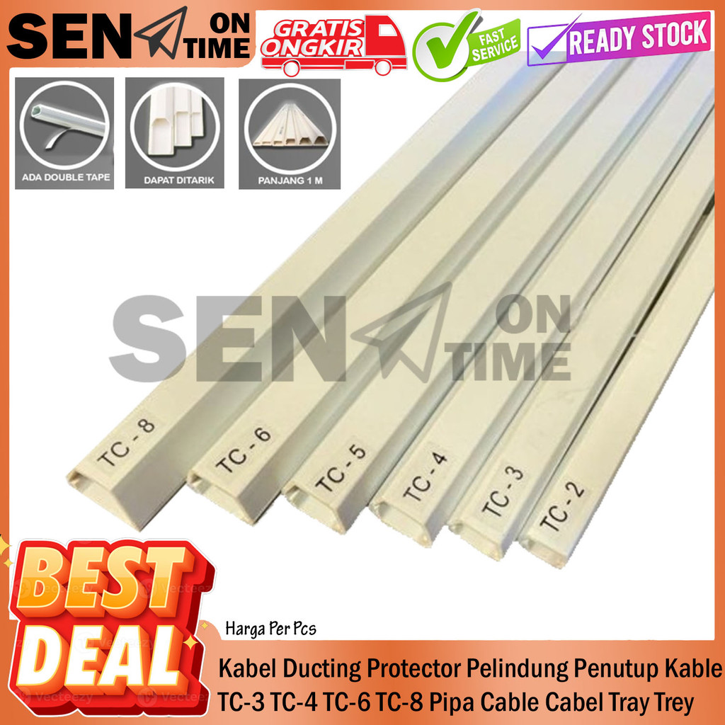 Kabel Ducting Kable Kabal Duct Protector TC-1 TC-2 TC-3 TC-4 TC-5 TC-6 10x10 16x16 Pelindung Penutup