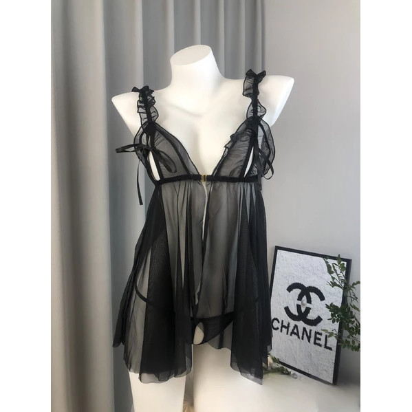 Airnyna Sexy Lingerie Dress Transparan Baju Tidur Lingerie Wanita / Lingerie Sexy Wanita / Baju Tidu