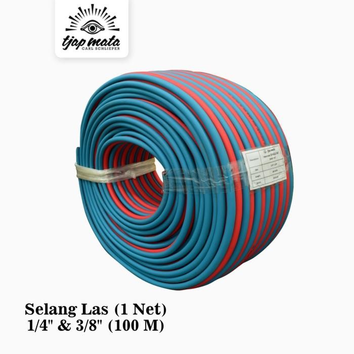Selang Las Double Oxygen Acetylene Twin Welding Hose LPG Oksigen (Single NET) - 100 Meter  Original 