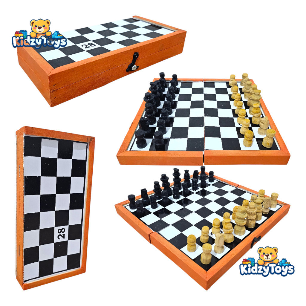 Permainan Catur Kayu Papan Lipat