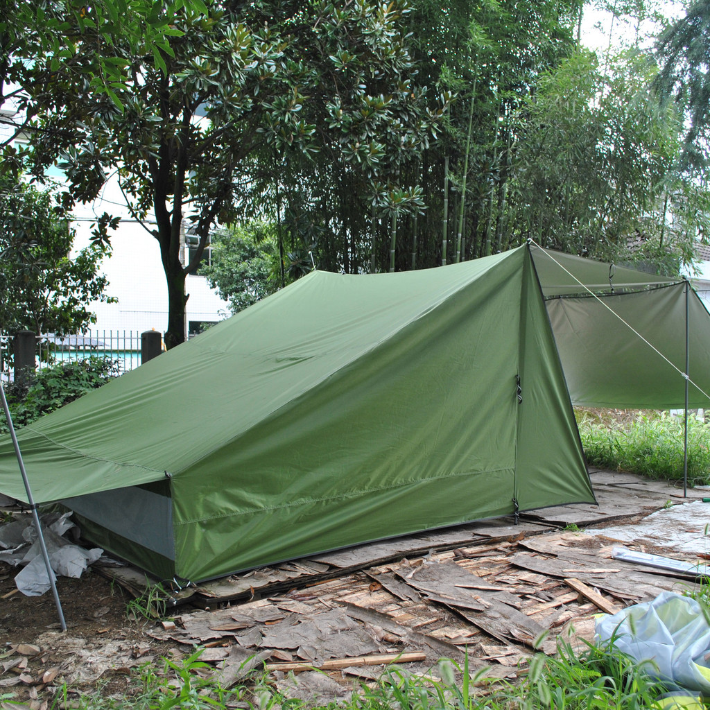 Outdoor Ultralight Camping Tent (no poles) 4 person Tent Sun Shelter,CZX-503 4 Person A- frame Shelt