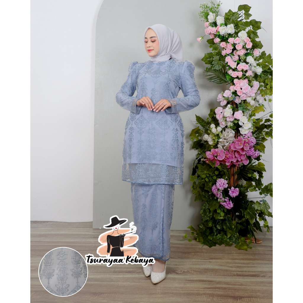 abodeallurestore SETELAN KURUNG MELAYU SPAN/ SET KEBAYA KURUNG MELAYU/ KEBAYA KURUNG MALAYSIA/ KEBAY