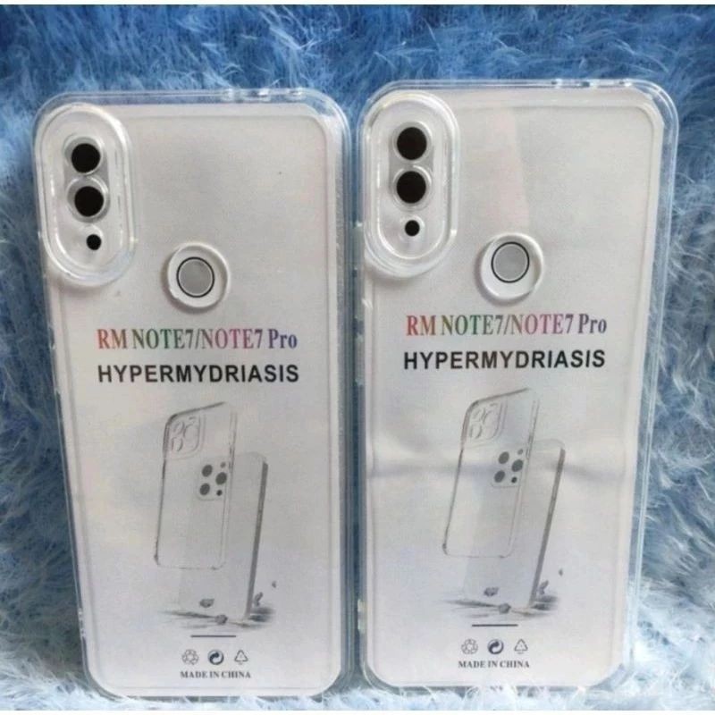 Softcase Xiaomi REDMI NOTE 7 / 7 PRO / REDMI 7 Case Space Clear Hitam Transparan