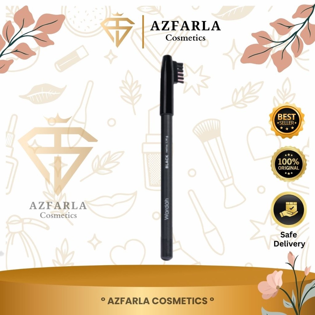 Azfarla Kosmetik Wardah Eyexpert Eyebrow Pensil Alis (100% Original)