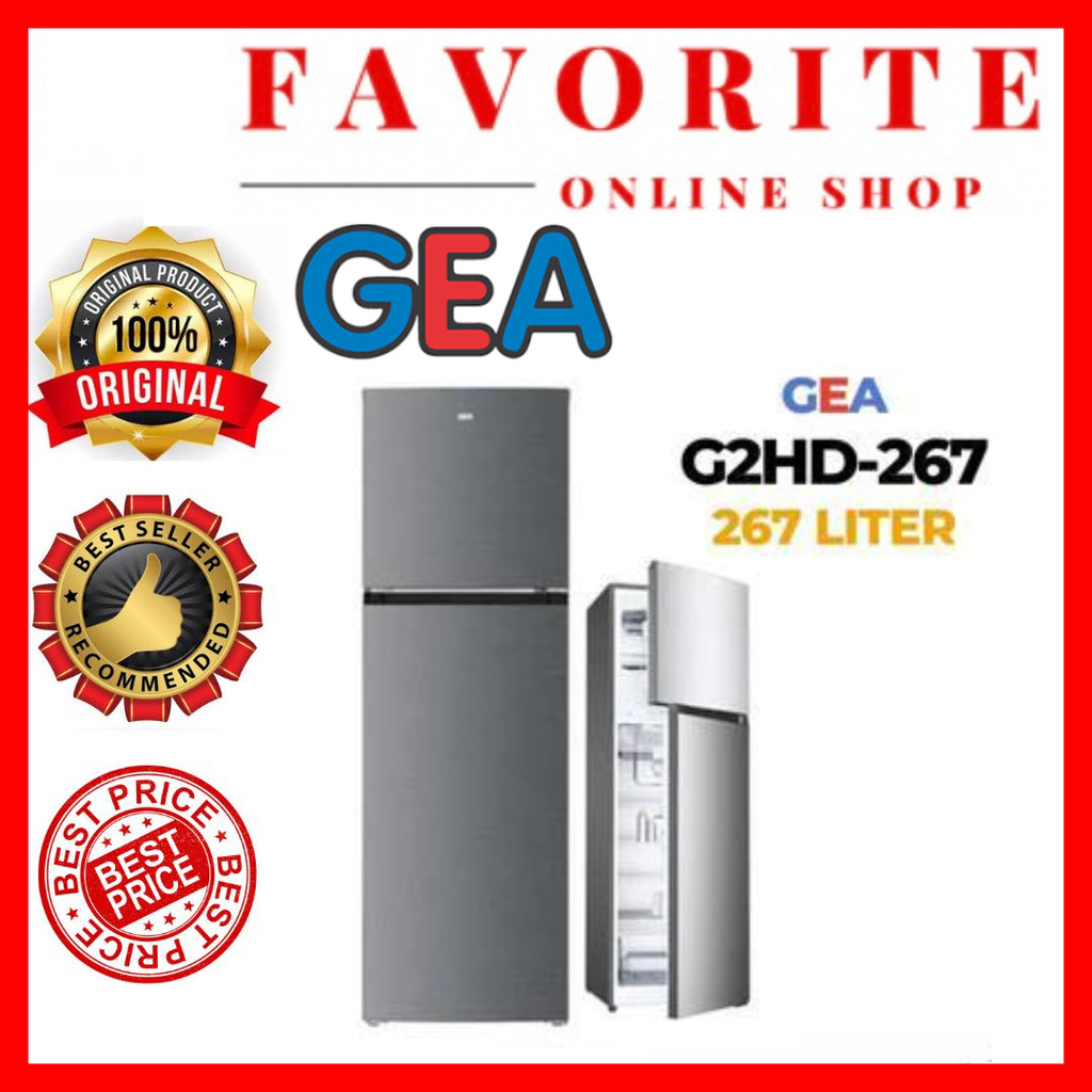 KULKAS GEA 2 PINTU G2HD 267 / GEA KULKAS 2 PINTU G2HD-267