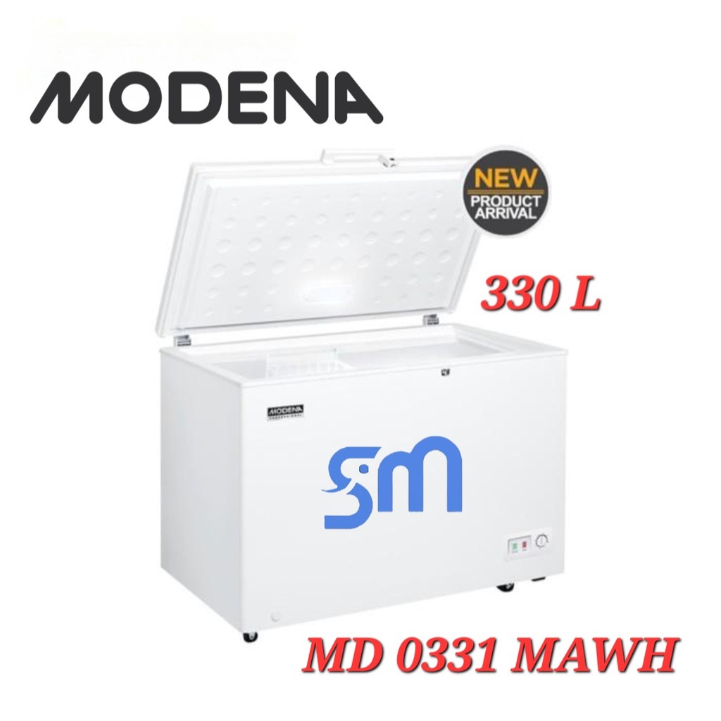 Chest Freezer Modena MD-0331 MAWH 330 Liter MD0331MAWH Freezer Box MD0331