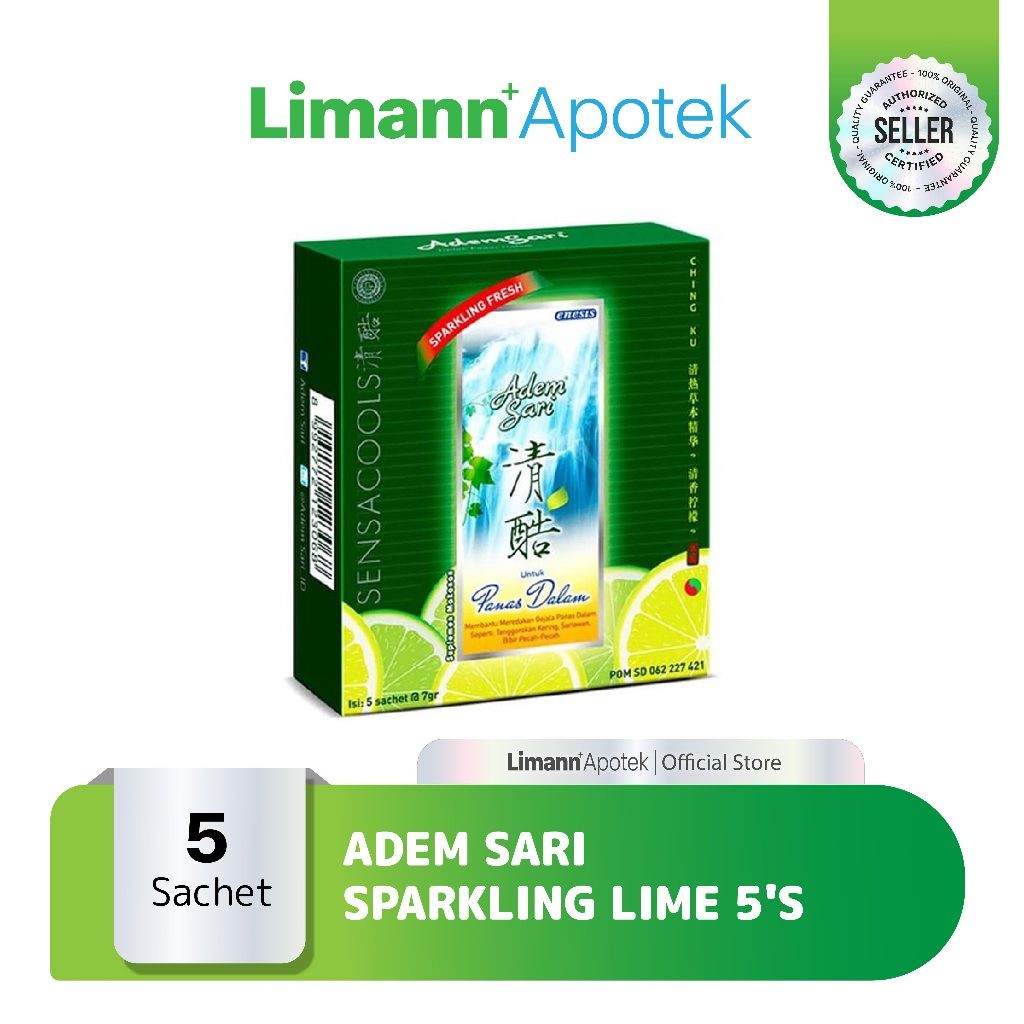 

Adem Sari Sachet 5 Sachet untuk Minuman Pereda Panas Dalam & Sariawan