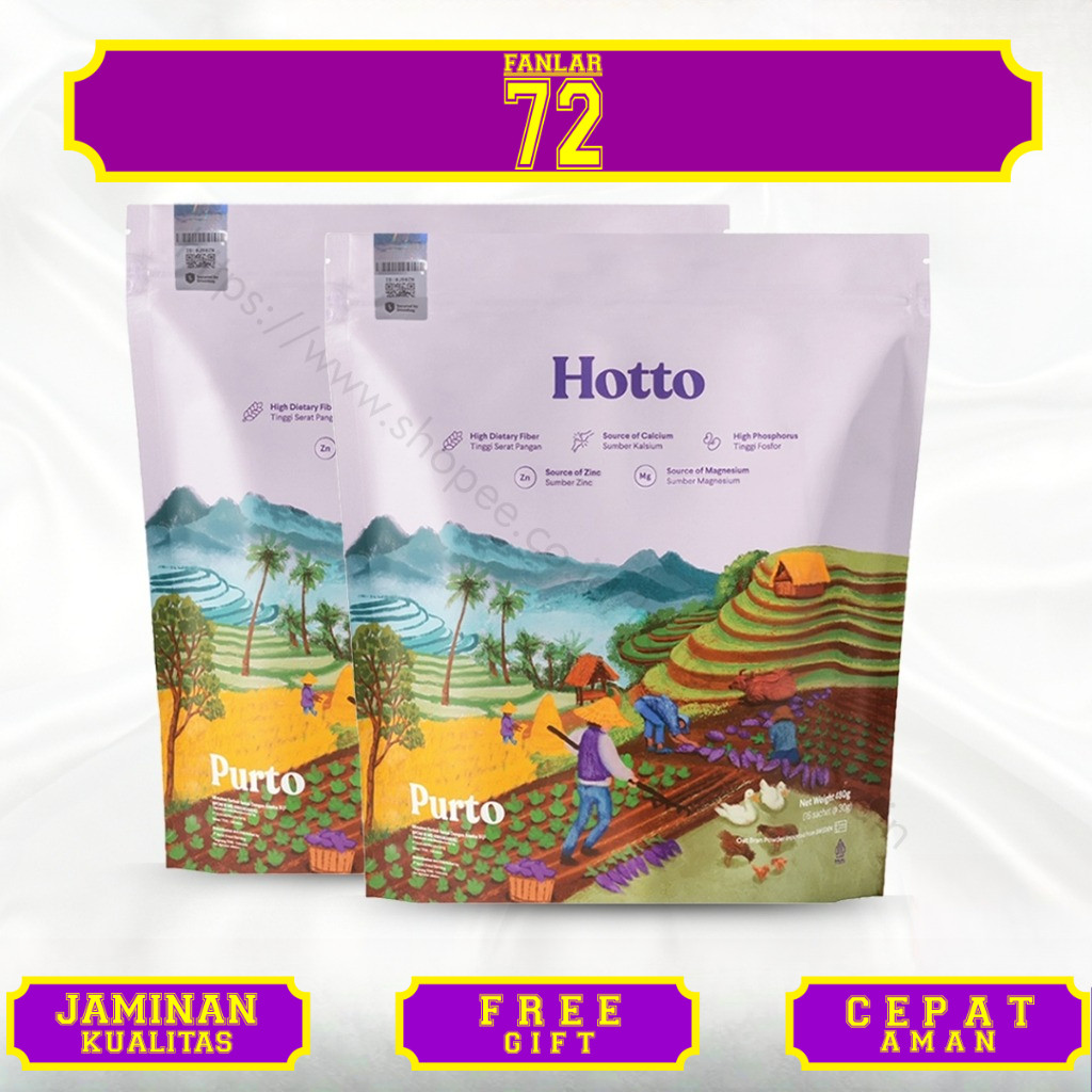 

Hotto Purto Multigrain with Purple Potato 1 Pouch - 16 Sachet